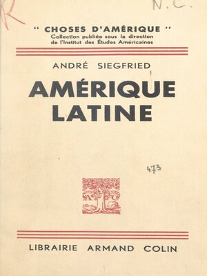 cover image of Amérique Latine
